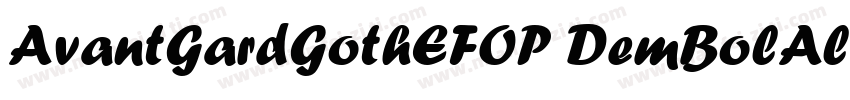AvantGardGothEFOP DemBolAlt字体转换